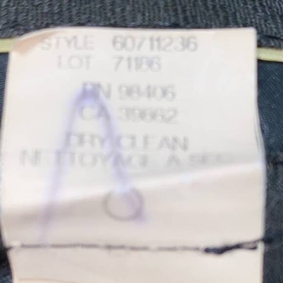 Theory Wool Blend Pin Stripe Slacks Dress Pants Grey/Brown size 12 - Picture 7 of 9